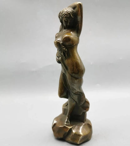 China brass archaize beauty crafts statue