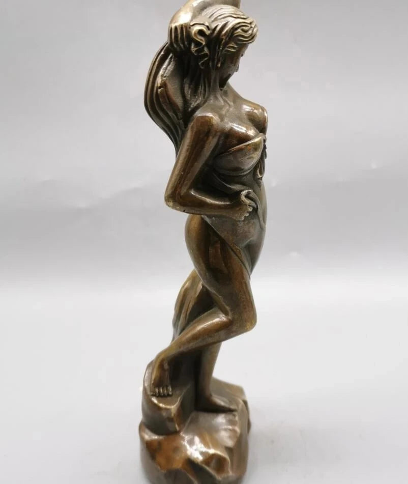 China brass archaize beauty crafts statue