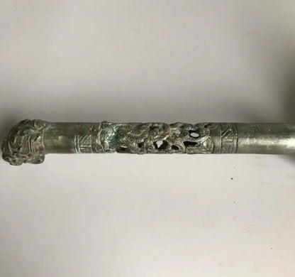China brass archaize big Spoon crafts statue