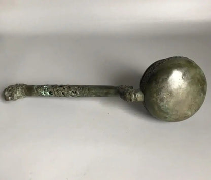 China brass archaize big Spoon crafts statue