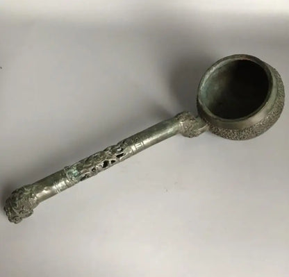 China brass archaize big Spoon crafts statue