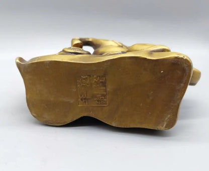 China brass archaize blessing horse crafts statue