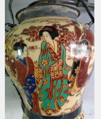 China brass archaize ceramics Hookah bag crafts statue