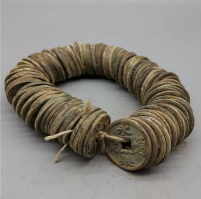 China brass archaize copper money crafts statue