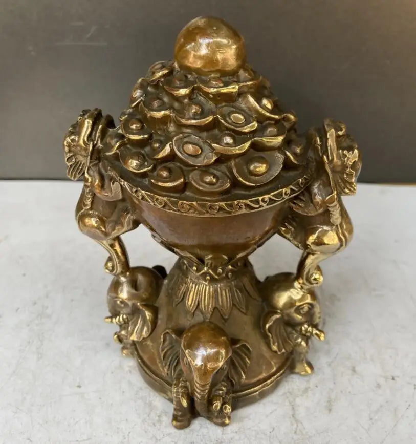 China brass archaize cornucopia crafts statue