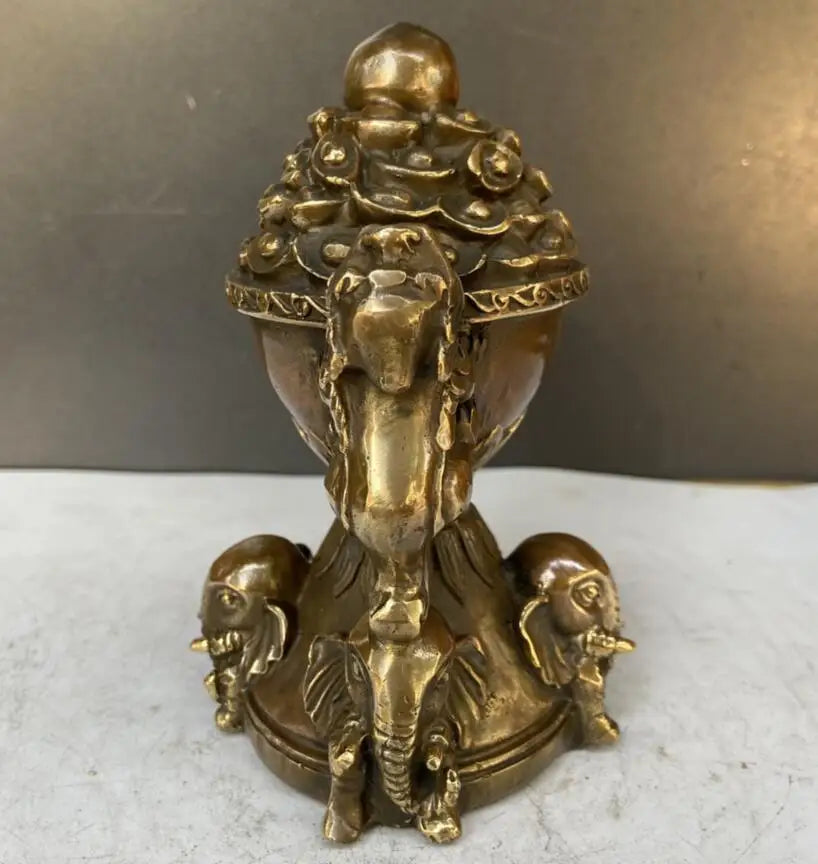 China brass archaize cornucopia crafts statue