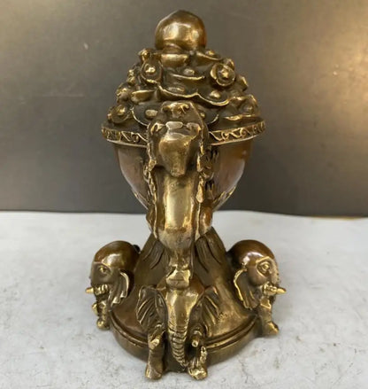 China brass archaize cornucopia crafts statue