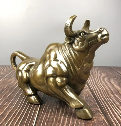 China brass archaize cow crafts statue