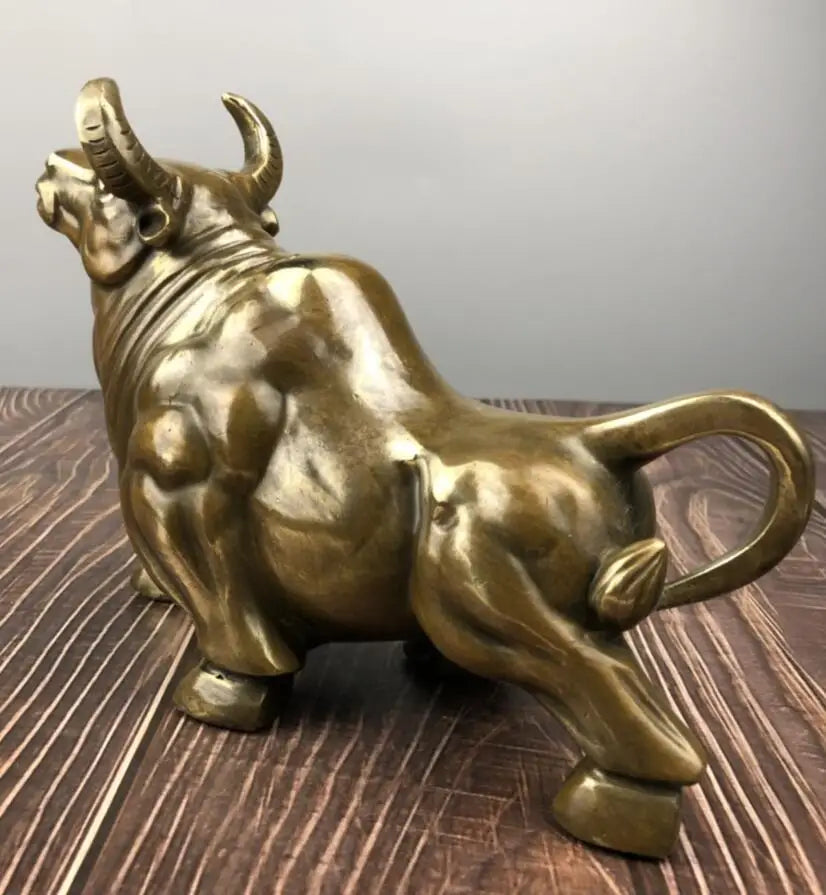 China brass archaize cow crafts statue