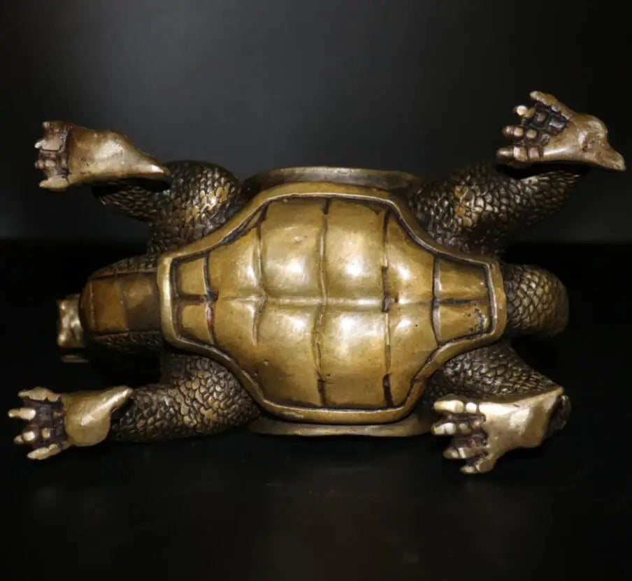 China brass archaize dragon turtle crafts statue