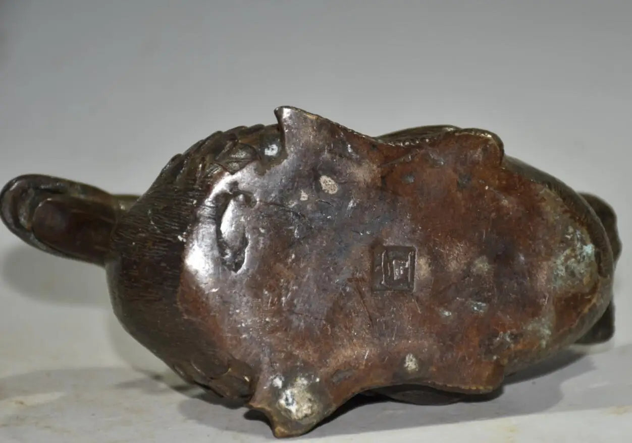 China brass archaize duck crafts statue A pair