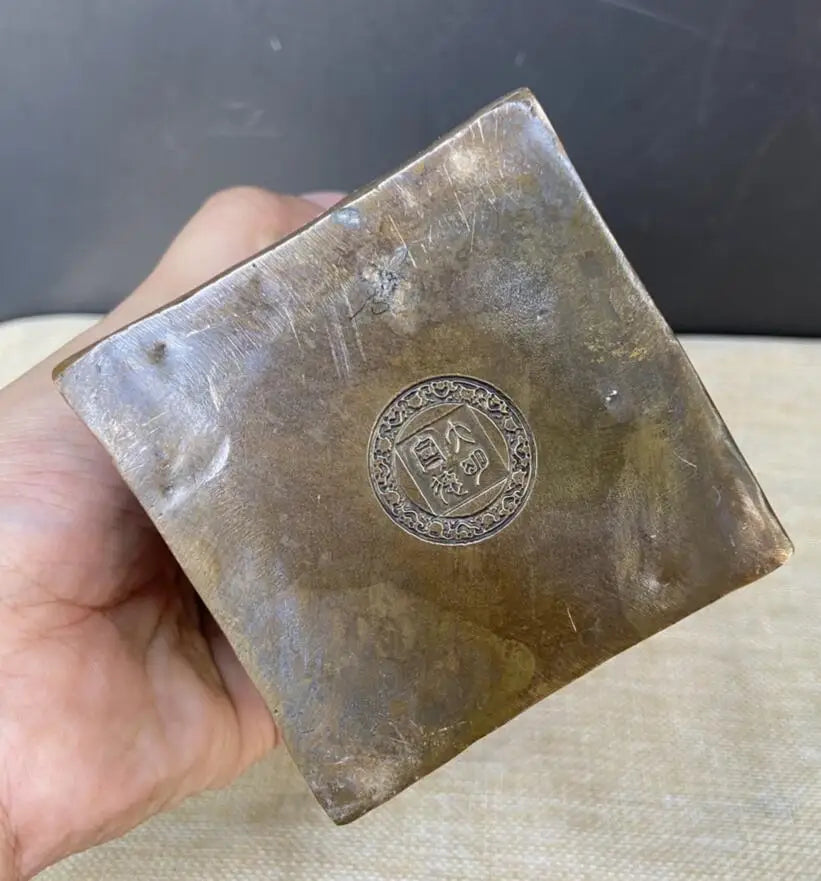 China brass archaize five saint crafts statue