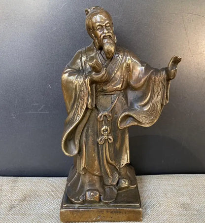 China brass archaize five saint crafts statue