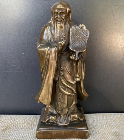 China brass archaize five saint crafts statue