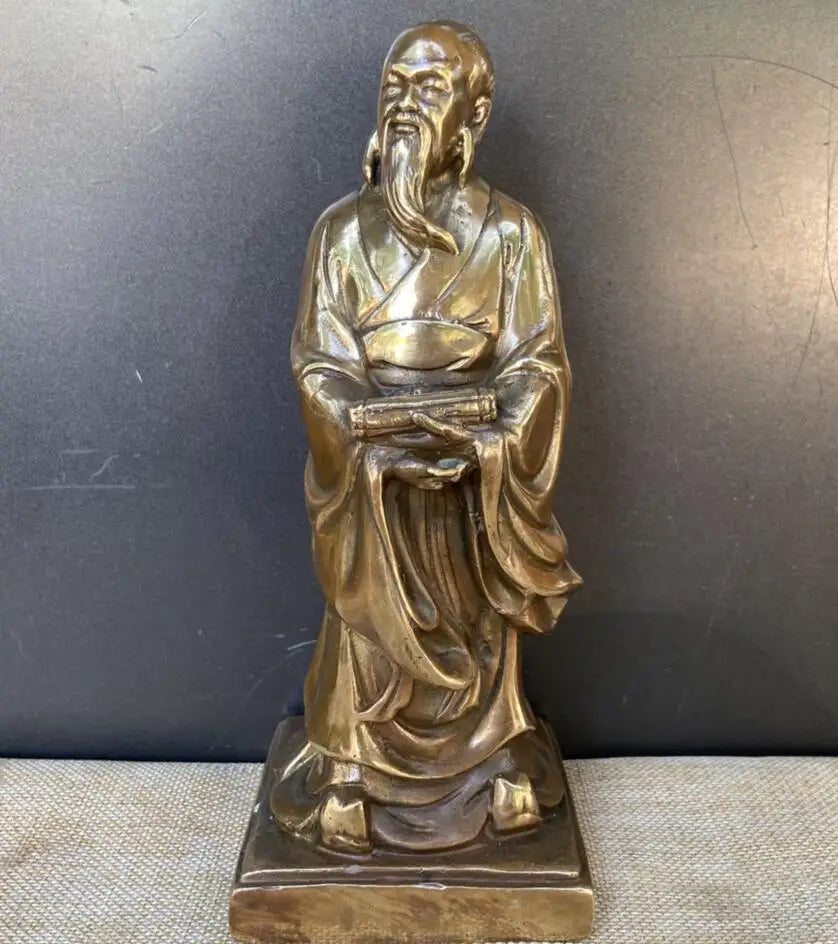 China brass archaize five saint crafts statue