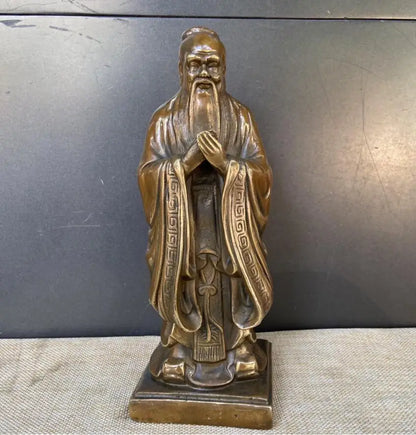 China brass archaize five saint crafts statue