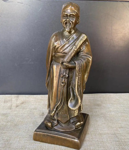 China brass archaize five saint crafts statue