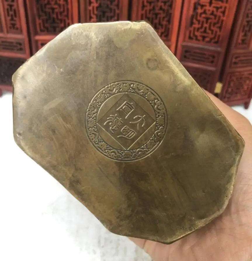 China brass archaize god of wealth crafts statue
