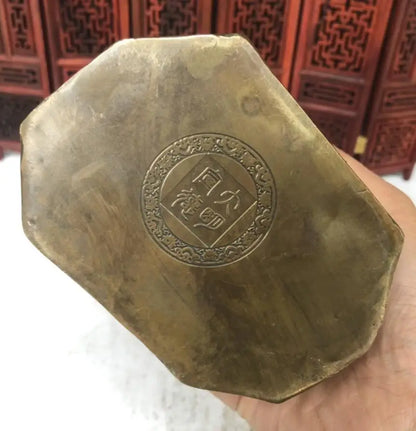 China brass archaize god of wealth crafts statue