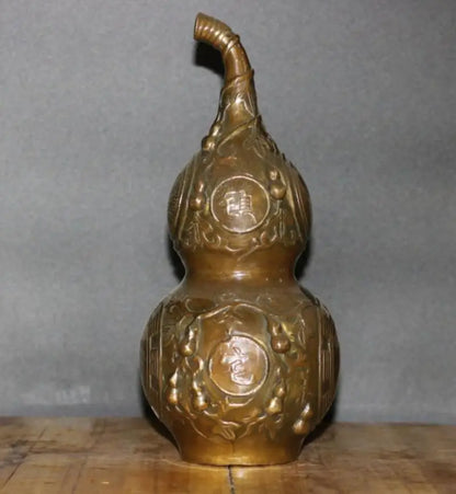 China brass archaize gourd crafts statue