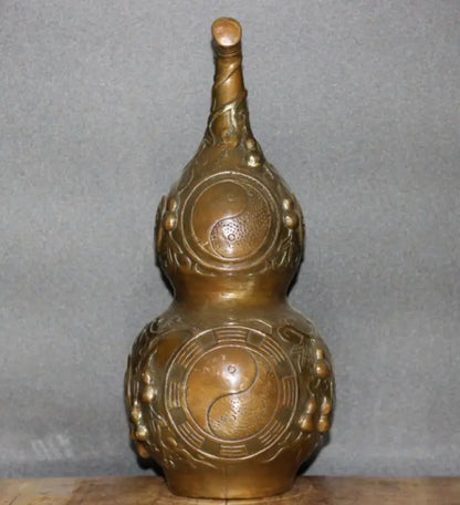 China brass archaize gourd crafts statue