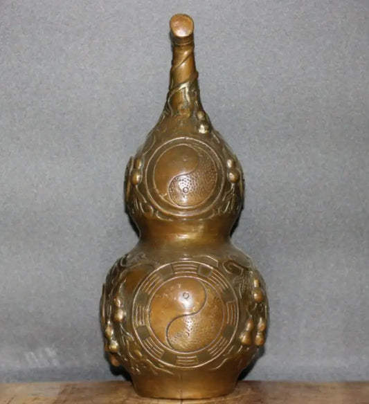 China brass archaize gourd crafts statue