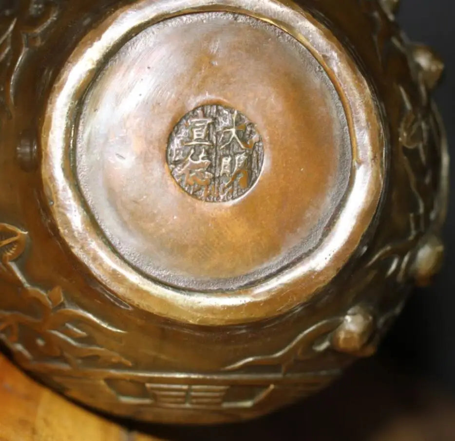 China brass archaize gourd crafts statue