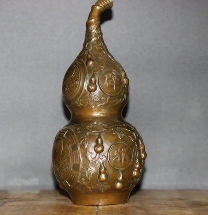 China brass archaize gourd crafts statue