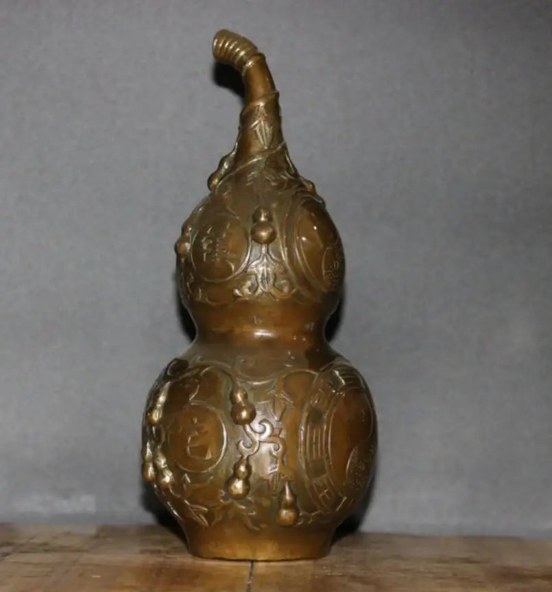 China brass archaize gourd crafts statue