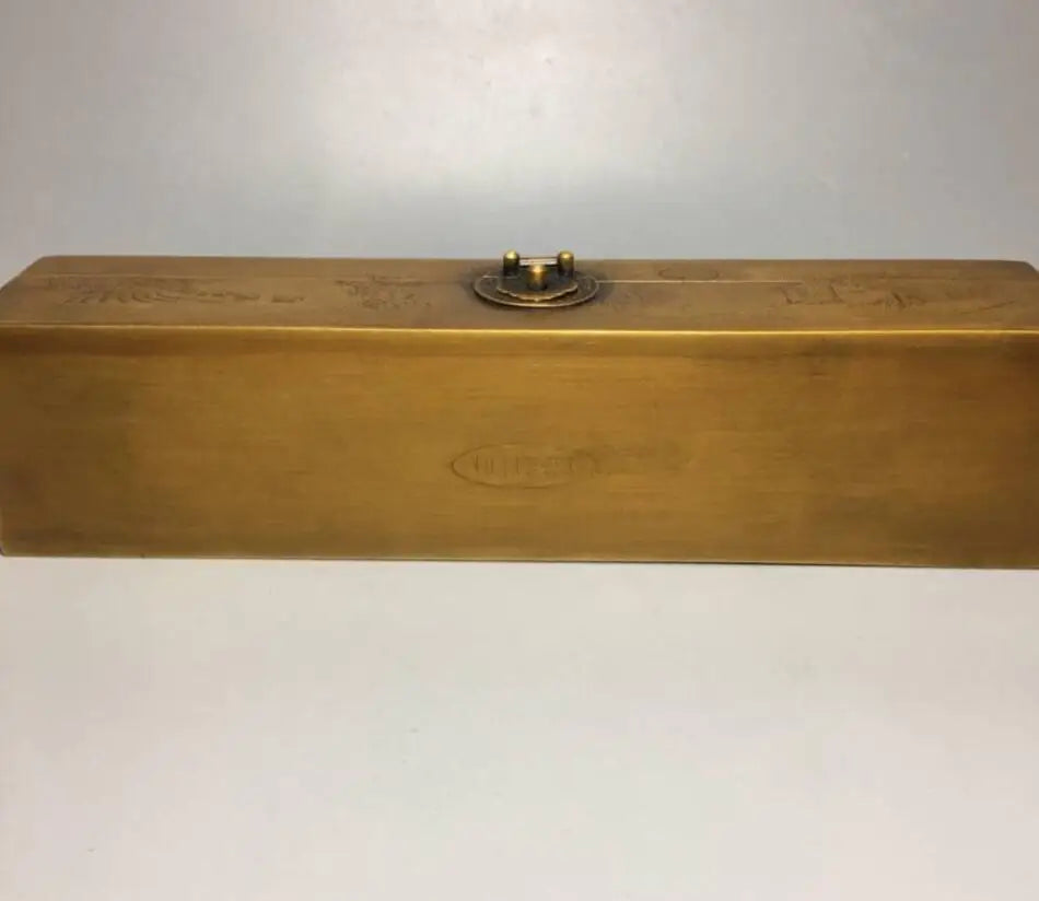 China brass archaize jewelry box crafts statue