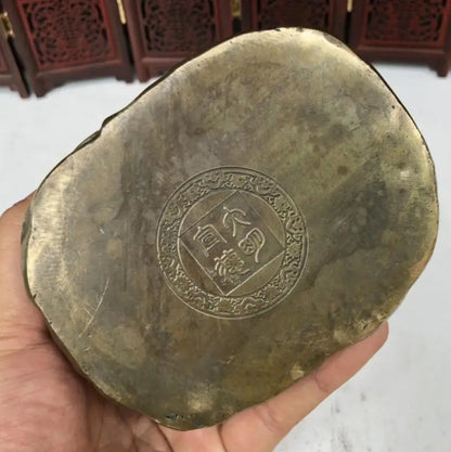 China brass archaize lion crafts statue