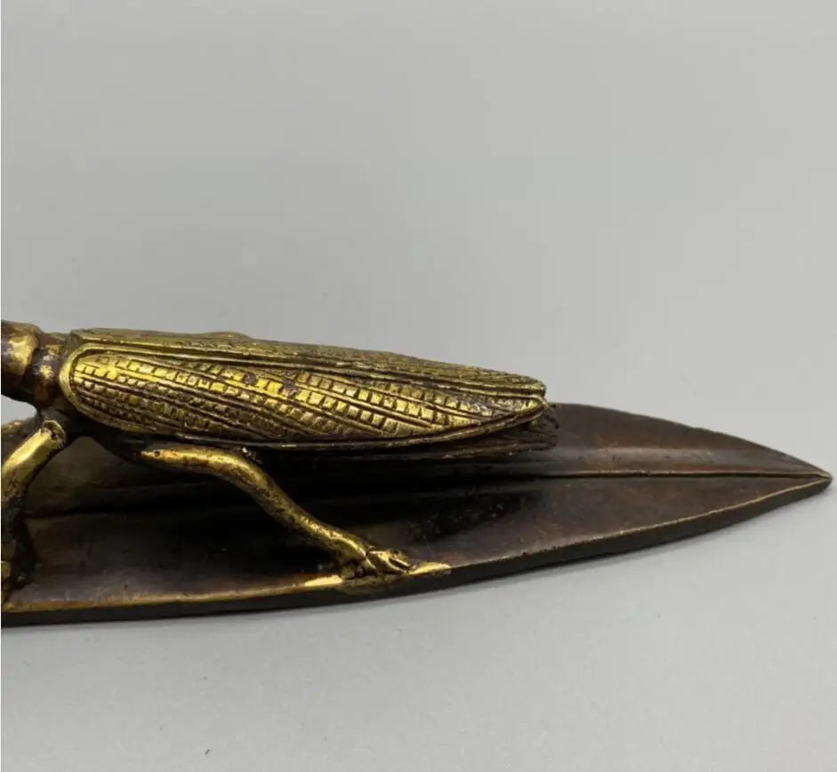 China brass archaize mantis crafts statue