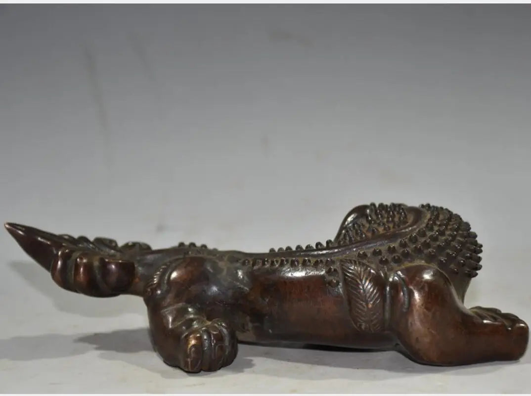 China brass archaize mythical wild animal crafts statue