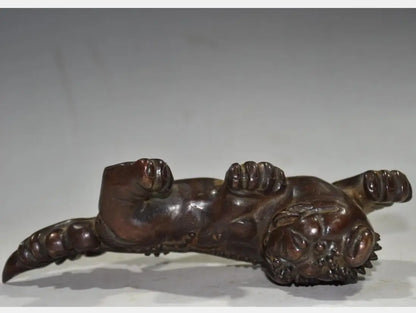 China brass archaize mythical wild animal crafts statue