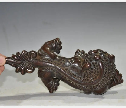 China brass archaize mythical wild animal crafts statue