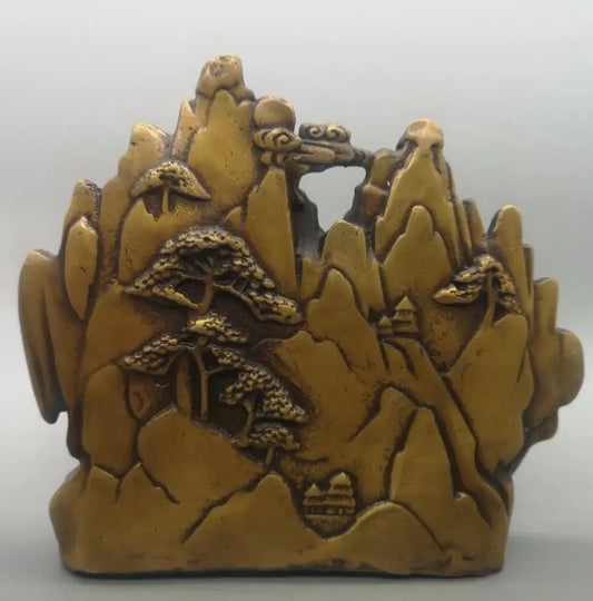 China brass archaize recruit wealth horse crafts statue