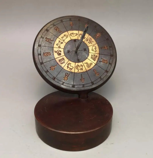 China brass archaize sundials crafts statue