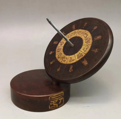 China brass archaize sundials crafts statue