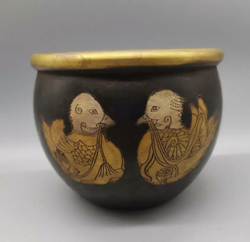 China brass archaize tank crafts statue