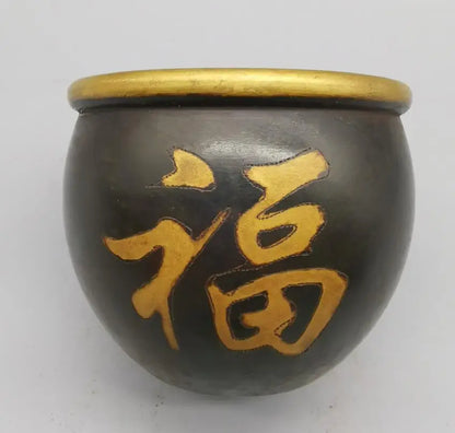 China brass archaize tank crafts statue