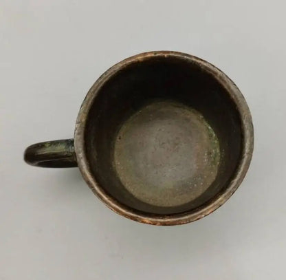 China brass archaize tea cup small crafts statue