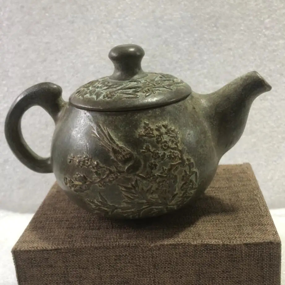 China brass archaize teapot crafts statue