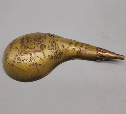 China brass archaize water bag shape teapot crafts statue