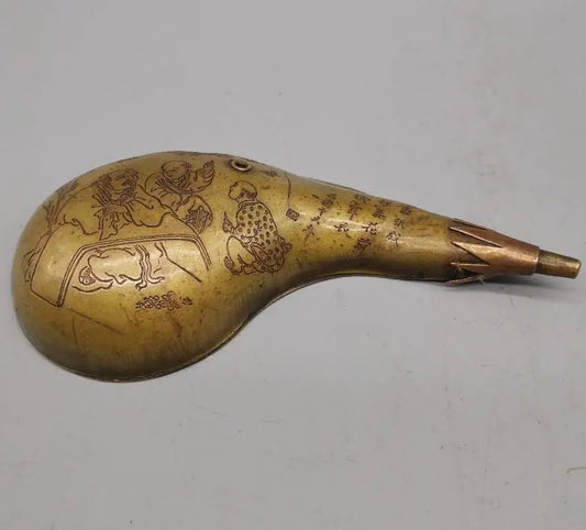 China brass archaize water bag shape teapot crafts statue