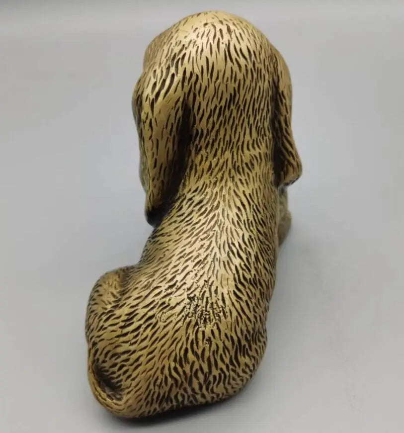 China brass archaize zodiac dog crafts statue