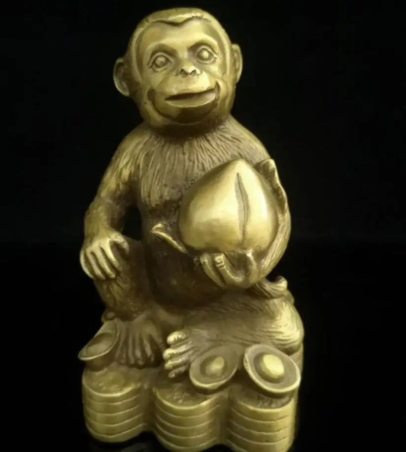 China brass archaize zodiac wealth crafts statue
