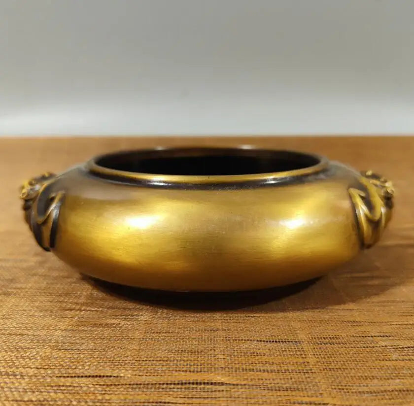 China brass bat Incense burner crafts statue
