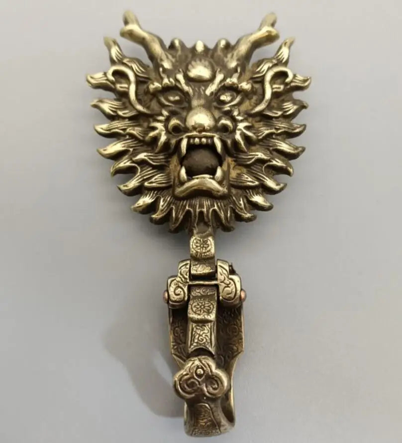 China brass belt buckle crafts statue