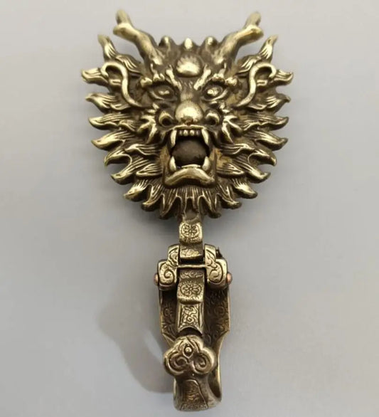China brass belt buckle crafts statue