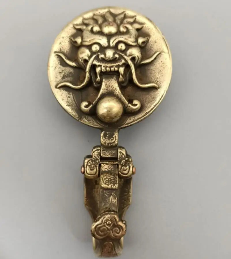 China brass belt buckle crafts statue